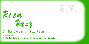 rita hasz business card